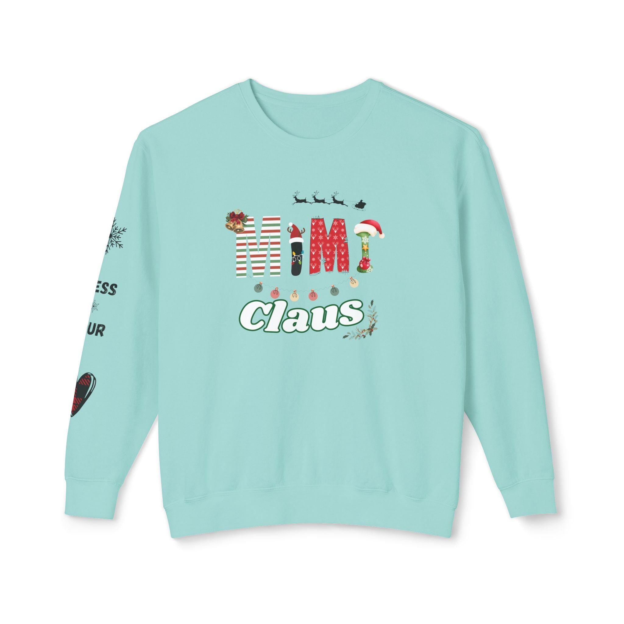 Mimi Claus Sweatshirt - Holiday Spirit, Christmas Gift, Cozy Apparel, Family Matching, Winter Wardrobe