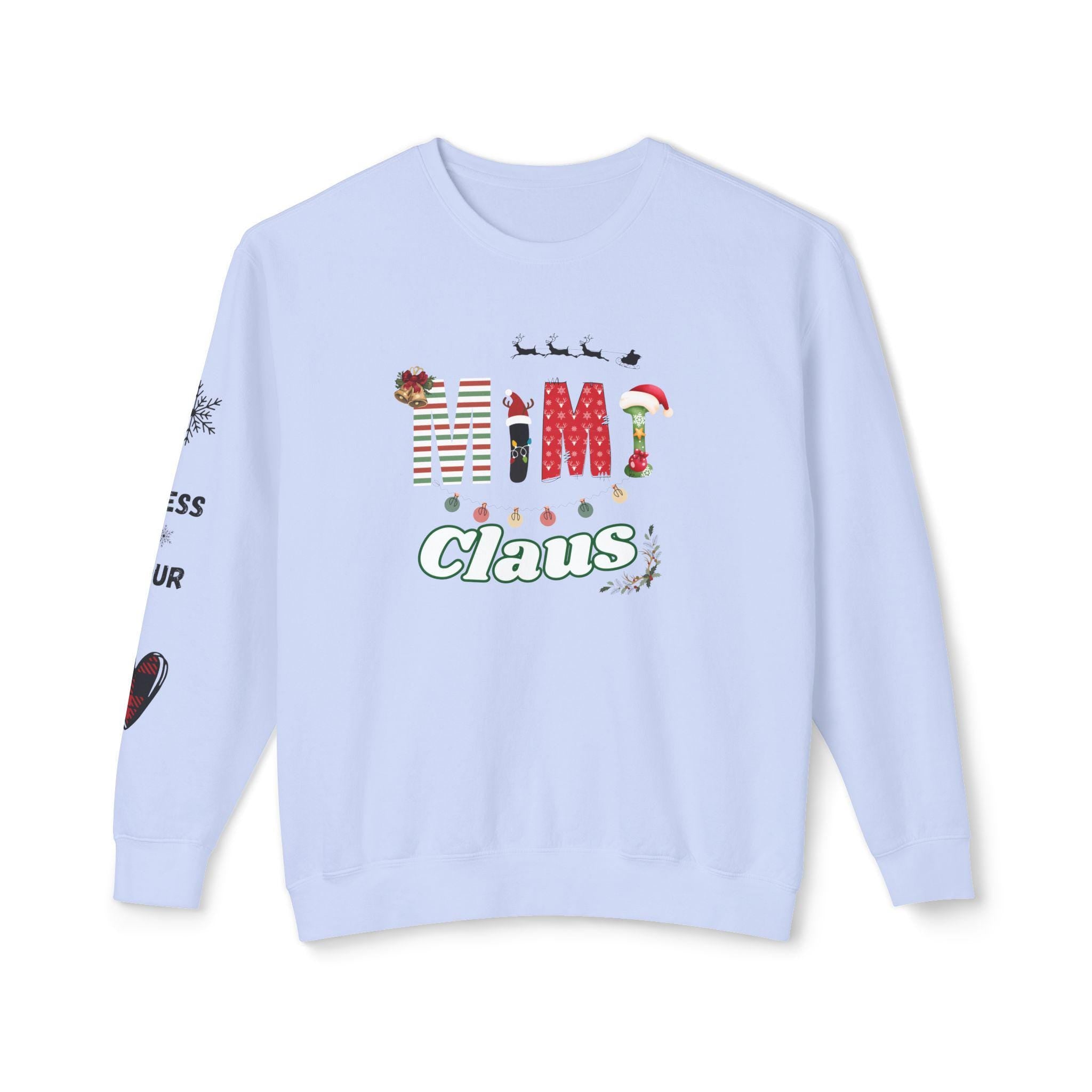 Mimi Claus Sweatshirt - Holiday Spirit, Christmas Gift, Cozy Apparel, Family Matching, Winter Wardrobe
