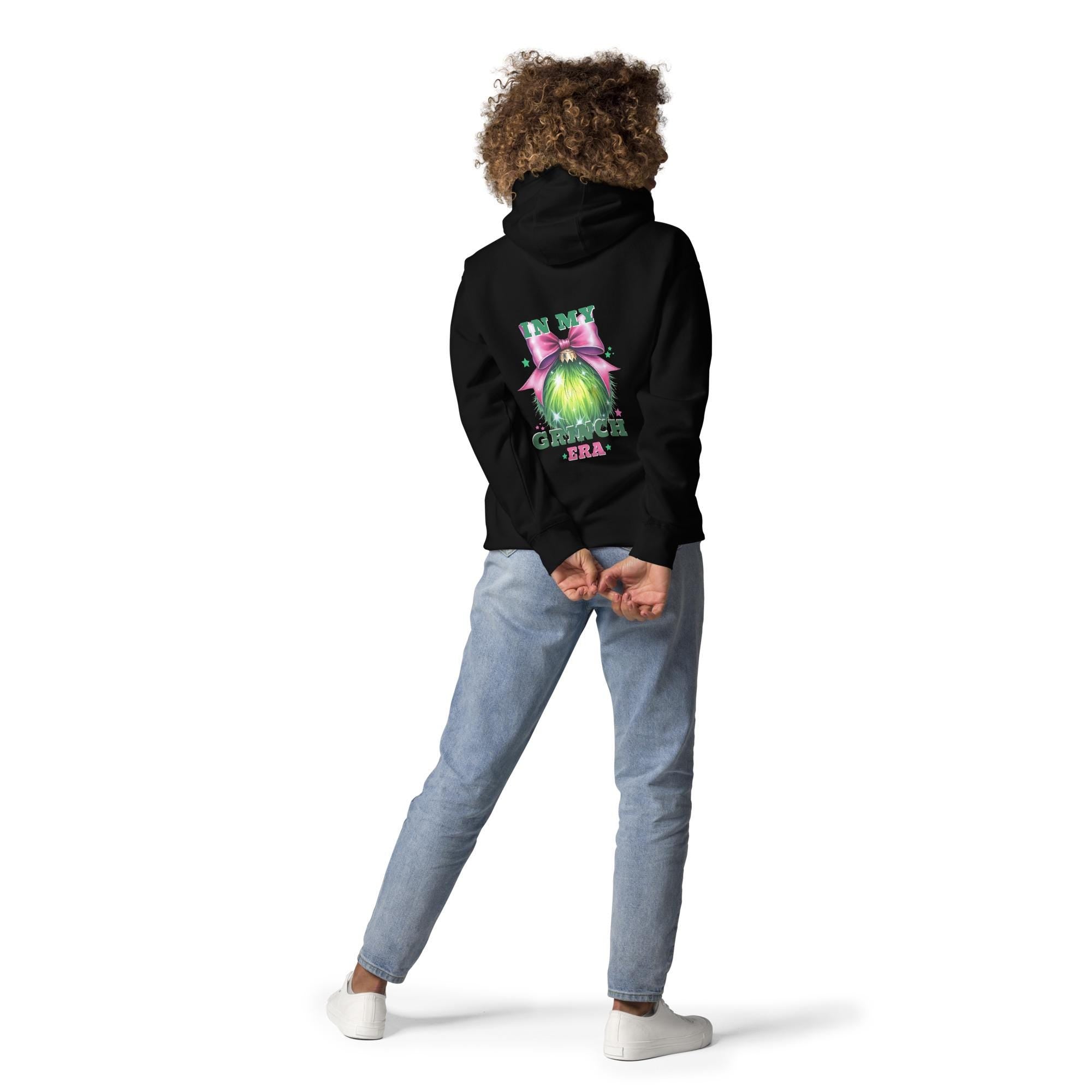 In My Grinch Era Christmas Hoodie - Retro Merry Grinchmas Sweatshirt - Gift for Girlfriend - Funny Christmas - Sassy Christmas Lovers