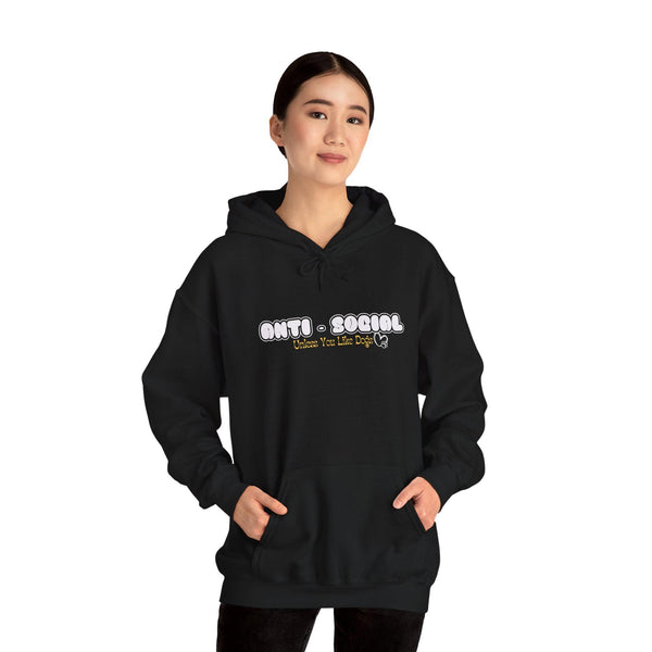 Anti Social Club Sweatshirt - Funny Introvert Gift - Cozy Graphic Tee - Gift for Dog Lover - Gift for Fur Mama - Introverted Mom - Dog Lover