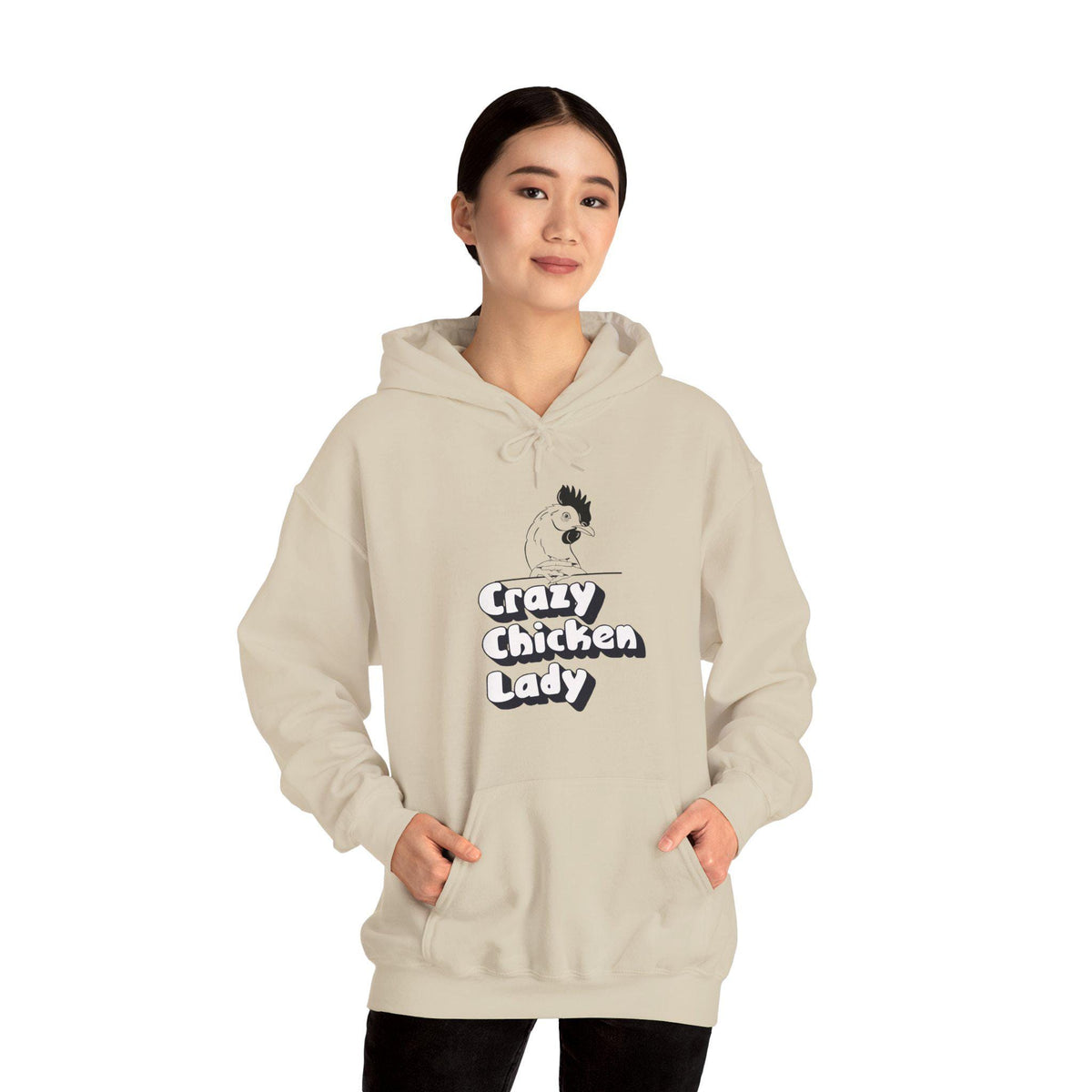 Crazy Chicken Lady - Unisex Heavy Blend™ Hooded Sweatshirt