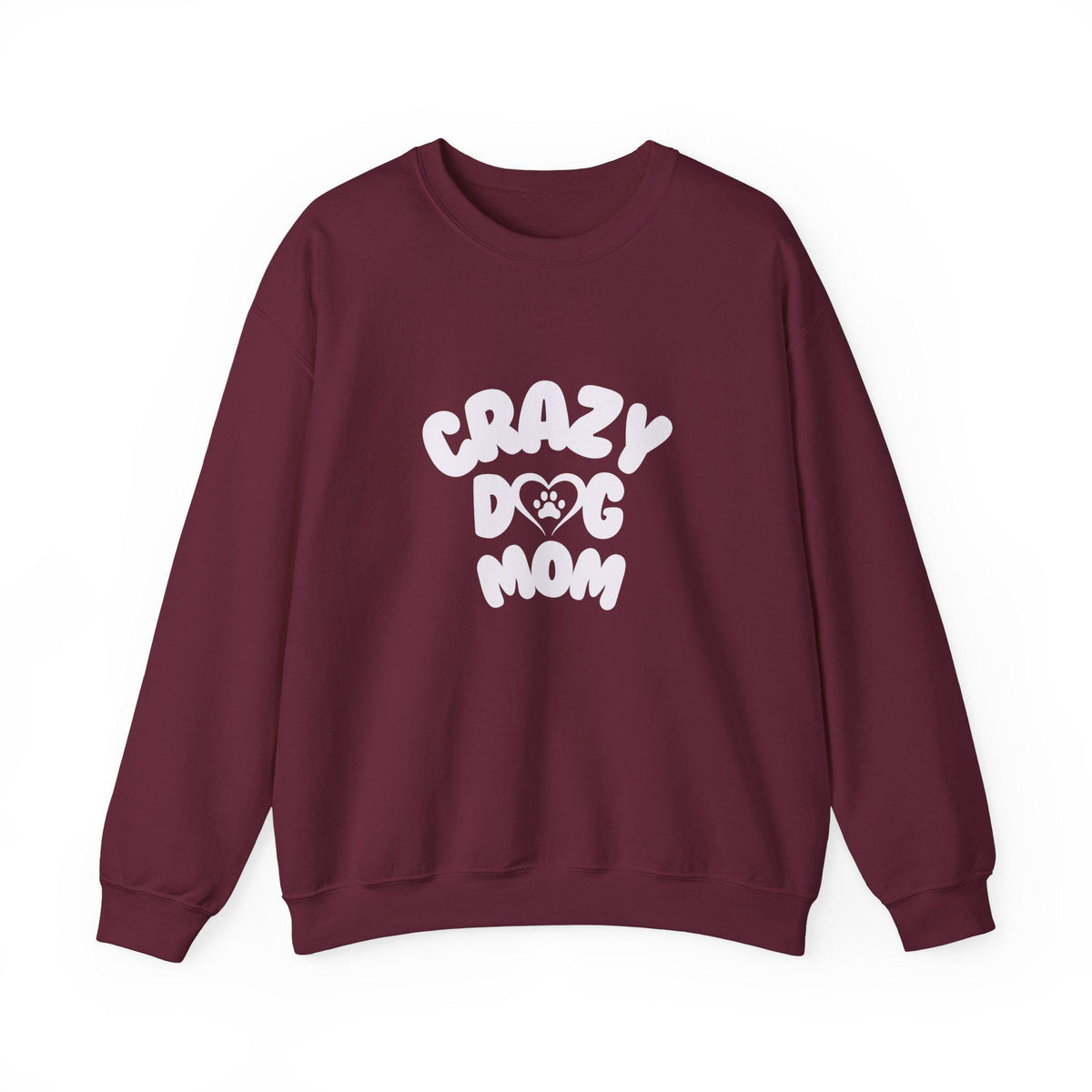 Crazy Dog Mom Crewneck Sweatshirt | Perfect Gift for Dog Lovers | Cozy and Fun Sweatshirt for Pet Owners | Birthday Gift, Dog Mom Apparel,