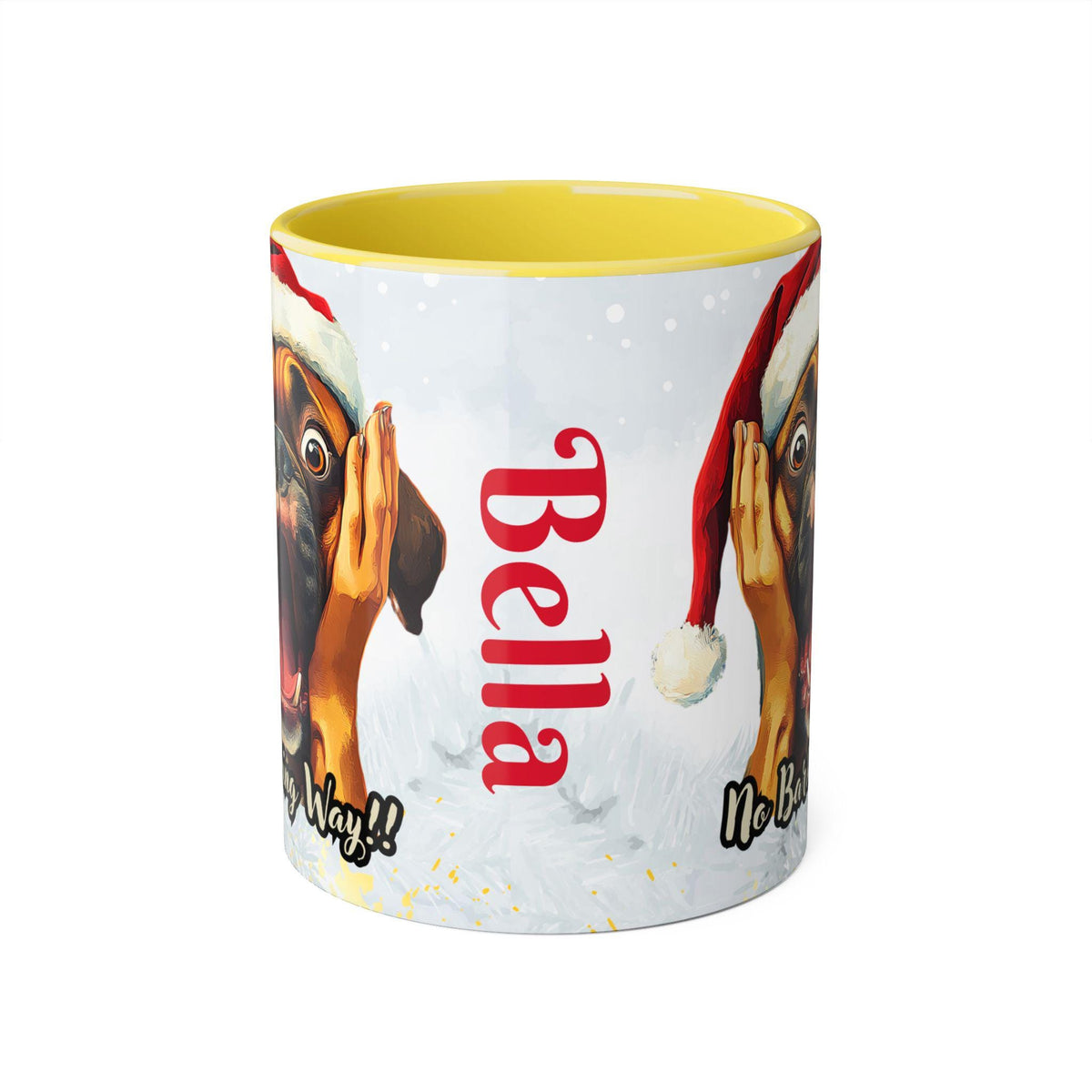 No Barking Way! Boxer Scream Coffee Mug - Festive Decor for Pet Owners