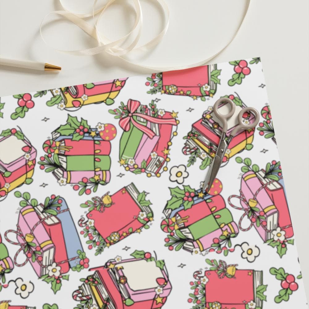 Festive Holiday Gift Wrapping Paper Set - Recyclable Gift Wrap