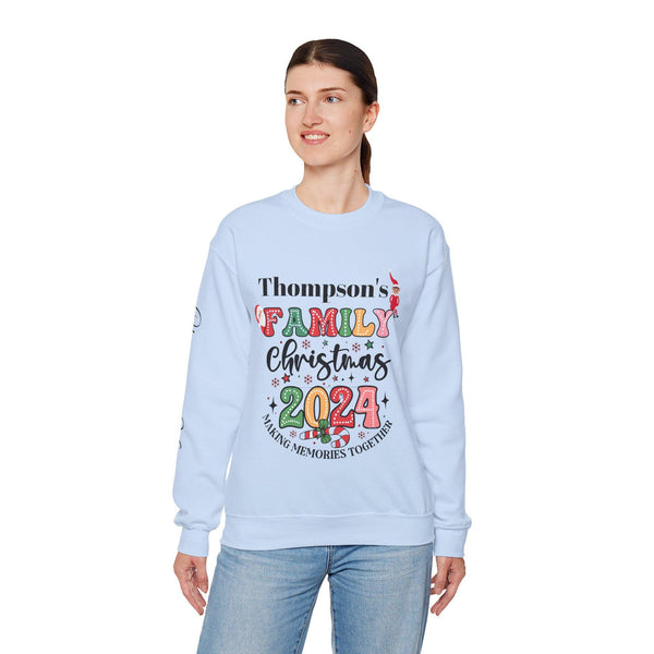Personalized Family Christmas Sweatshirt, Cozy Holiday Sweater for Family Gatherings, Matching Family Outfit, Family Reunion, Gift for