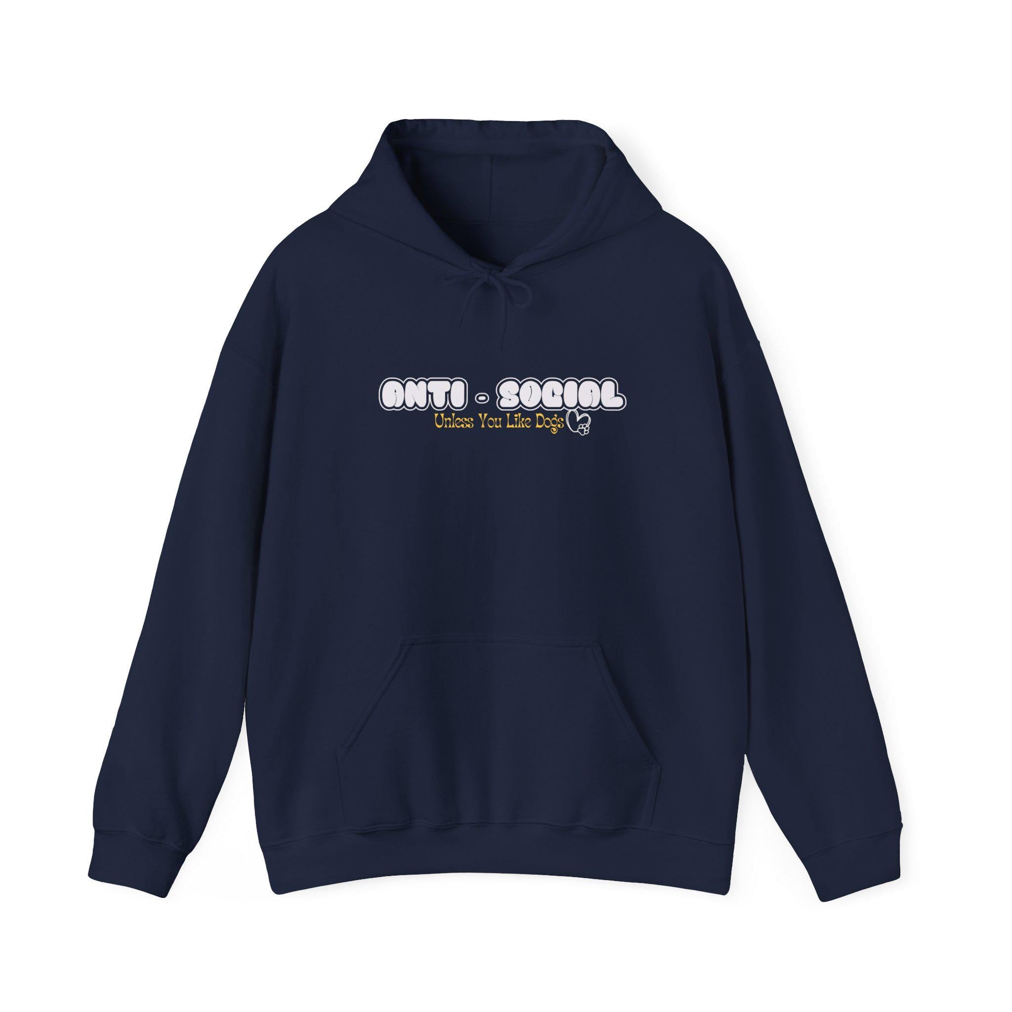 Anti Social Club Sweatshirt - Funny Introvert Gift - Cozy Graphic Tee - Gift for Dog Lover - Gift for Fur Mama - Introverted Mom - Dog Lover