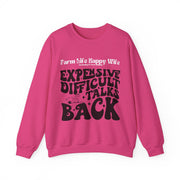 Farm Life Happy Wife Sweatshirt - Expensive Difficult Talks Back - Cozy Gift for Farmers, Casual Outfit, Farm Apparel, Birthday Gift