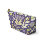 Embroidered Floral Makeup Bag: Travel Cosmetic Pouch