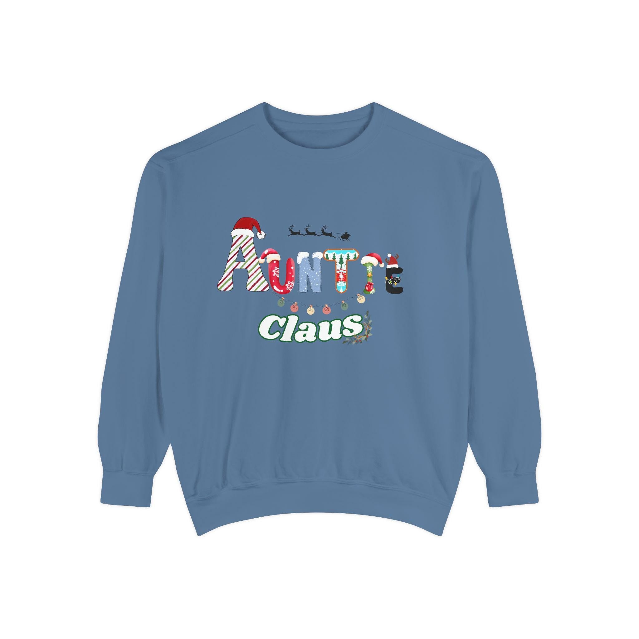 Auntie Claus Sweatshirt, Cozy Christmas Gift, Winter Apparel, Family Gathering Top, Unique Present, Unisex Pullover