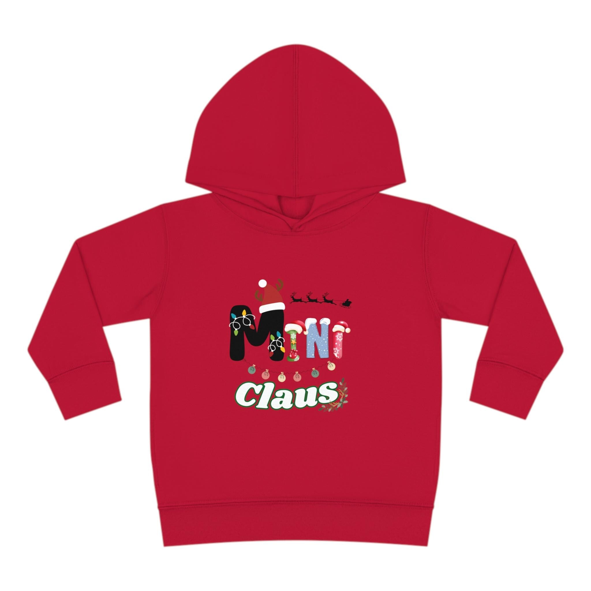Festive Mini Claus Fleece Hoodie for Kids - Stay Warm & Merry! Mini Claus Fleece Hoodie -Christmas Kid-Wear - Mini Claus Hoodie