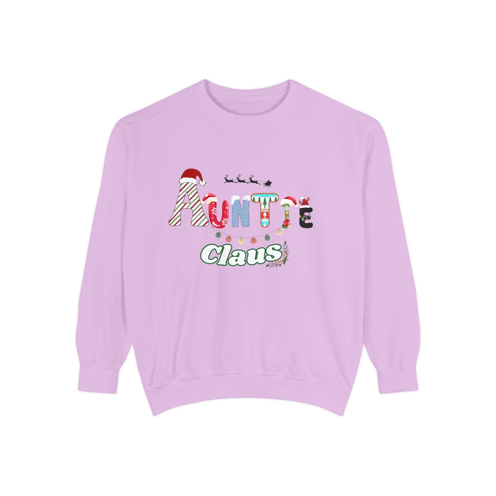 Auntie Claus Sweatshirt, Cozy Christmas Gift, Winter Apparel, Family Gathering Top, Unique Present, Unisex Pullover