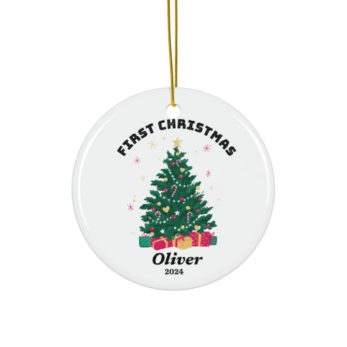 My First Christmas Ceramic Ornament 2024