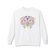 Floral Sweatshirt for Women - Cute Cottagecore Wildflower Crewneck - Unique Gift for Her - Fall Winter Clothing