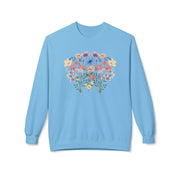 Floral Sweatshirt for Women - Cute Cottagecore Wildflower Crewneck - Unique Gift for Her - Fall Winter Clothing