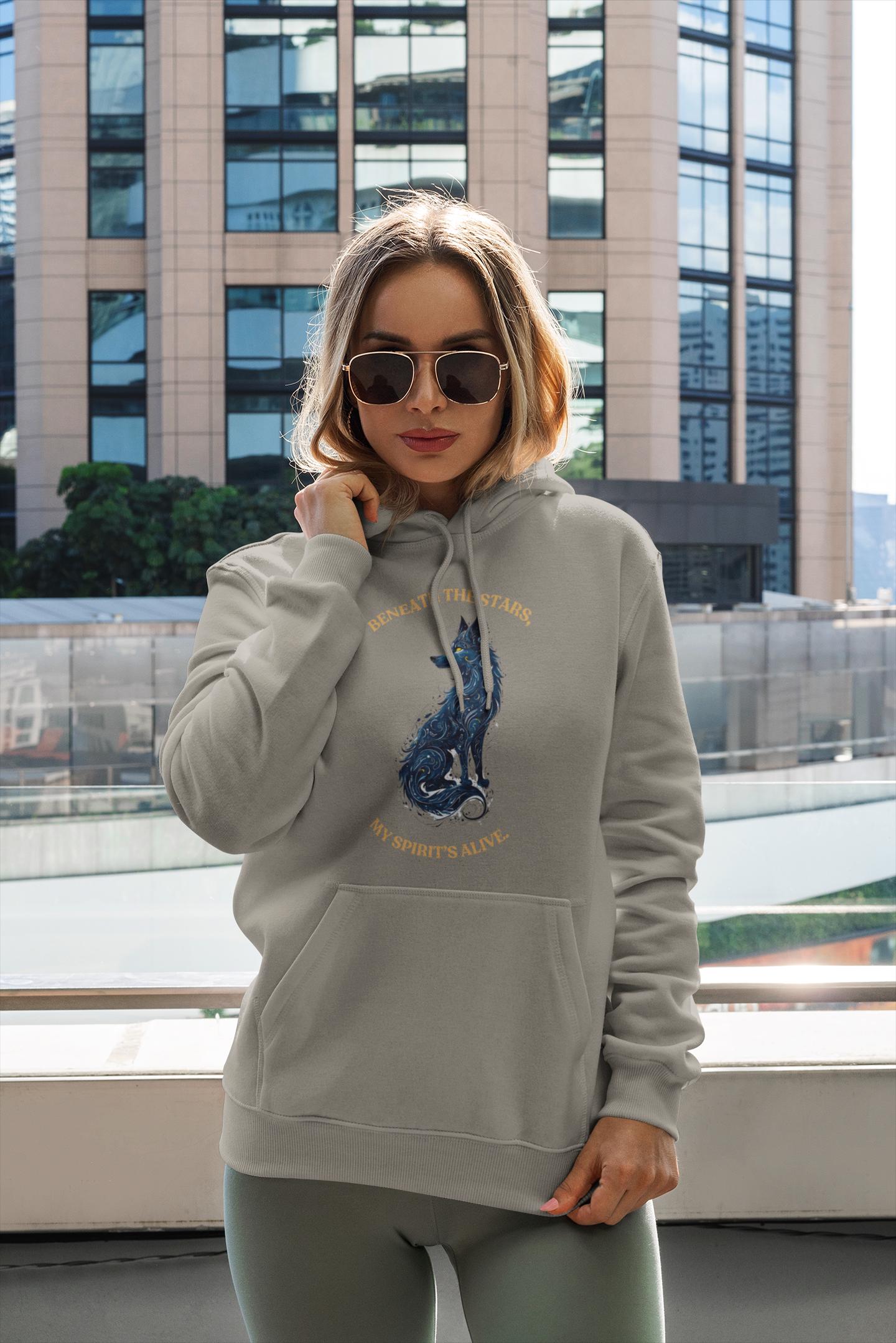 Howling Wolf Sweatshirt - Gift for Wolf Lover - Spirit Animal - Forestcore Aesthetic