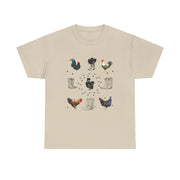 Farmhouse Chic Unisex Heavy Cotton Tee, Perfect for Chicken Lovers, Gift for Farmers, Vintage Style Tee, Casual Everyday Wear