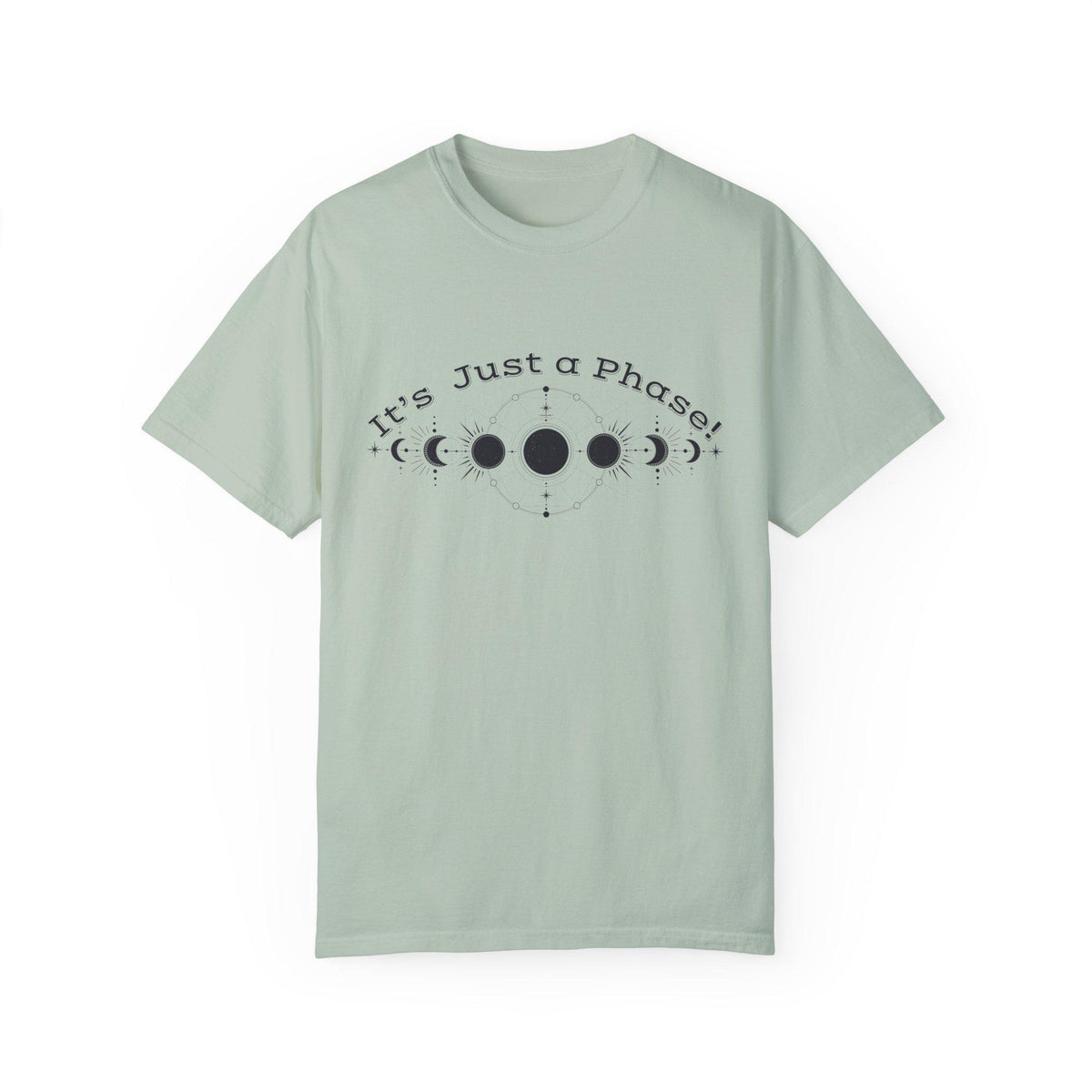 Celestial Phase T-shirt | Moon Phase Tee | Cosmic Humor Shirt | Unisex Astrology Wear | Perfect Gift for Stargazers