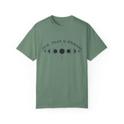Celestial Phase T-shirt | Moon Phase Tee | Cosmic Humor Shirt | Unisex Astrology Wear | Perfect Gift for Stargazers