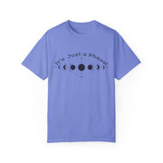 Celestial Phase T-shirt | Moon Phase Tee | Cosmic Humor Shirt | Unisex Astrology Wear | Perfect Gift for Stargazers