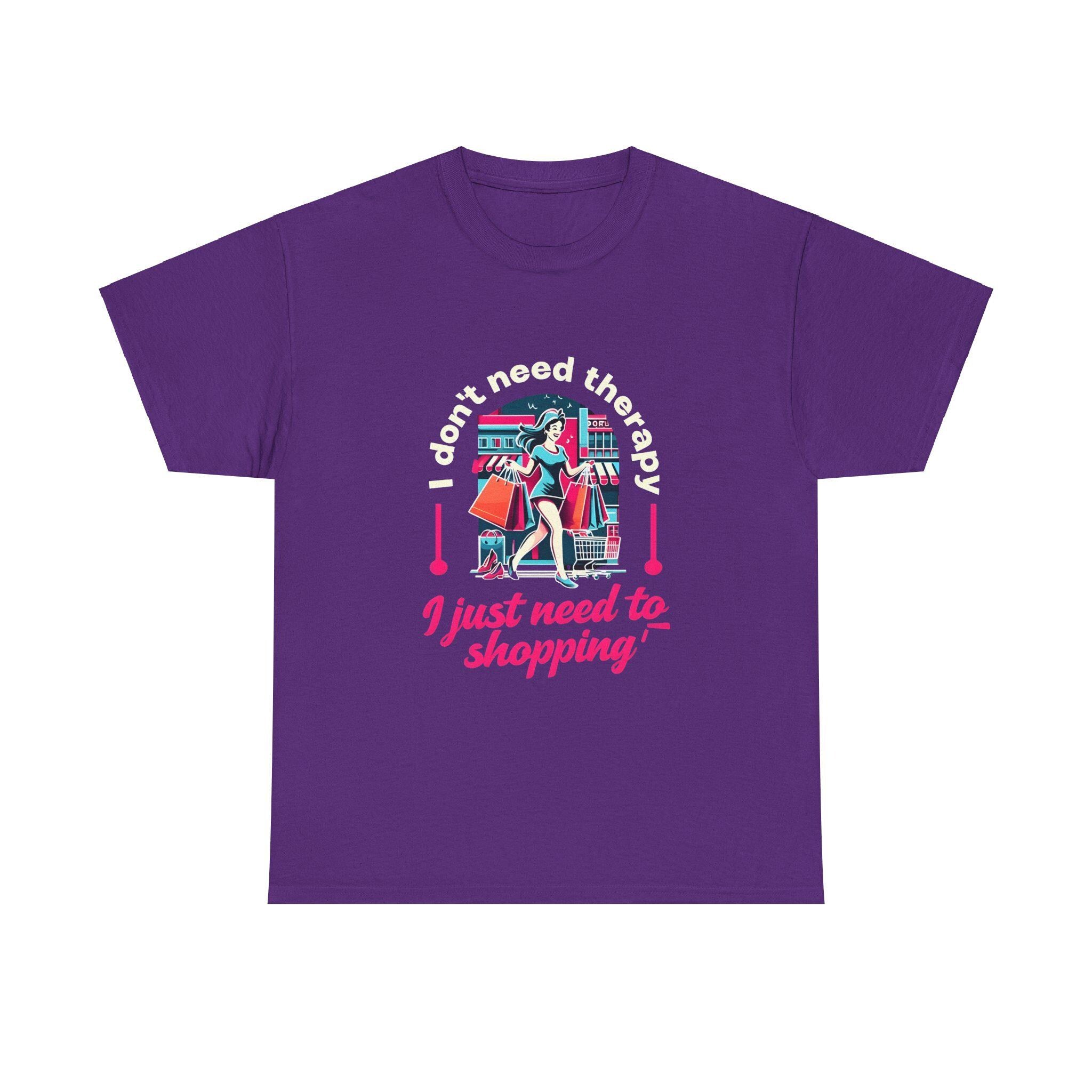 Shopping Enthusiast Tee,  Mental Health Shirt, Quirky Shopping Shirt, Perfect for Birthdays, Retail Therapy