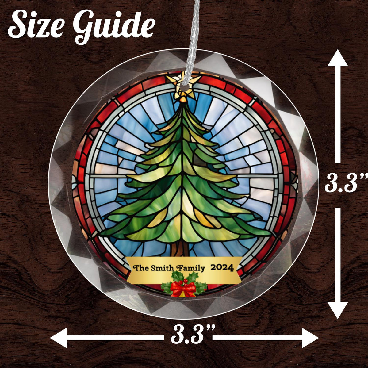Stained Glass - Christmas Ornament 2024