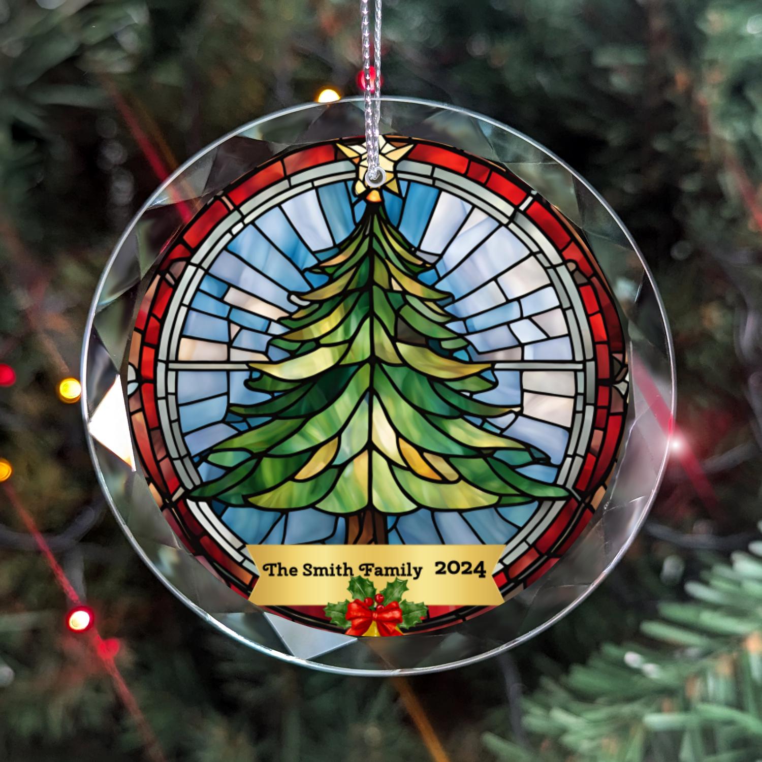 Stained Glass - Christmas Ornament 2024