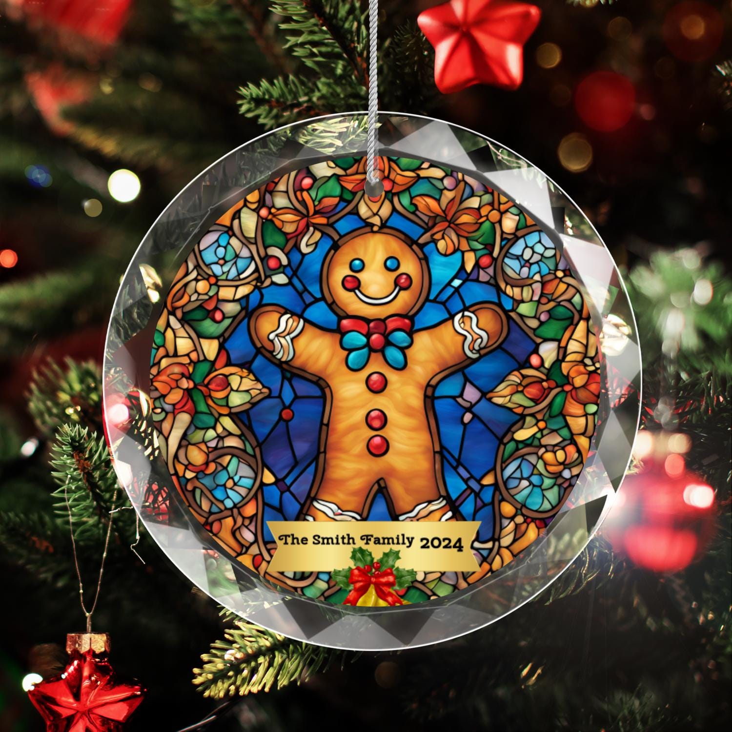 Stained Glass - Christmas Ornament 2024