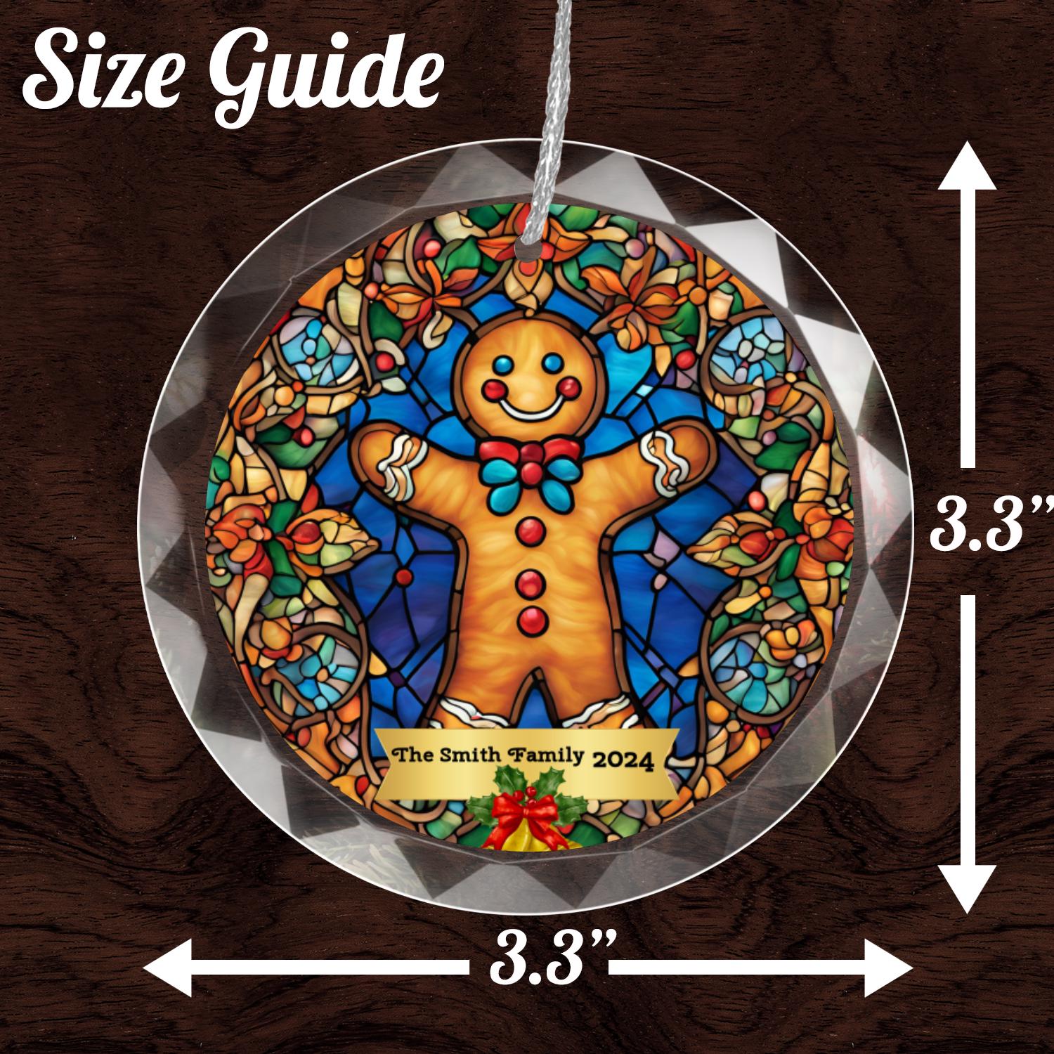 Stained Glass - Christmas Ornament 2024