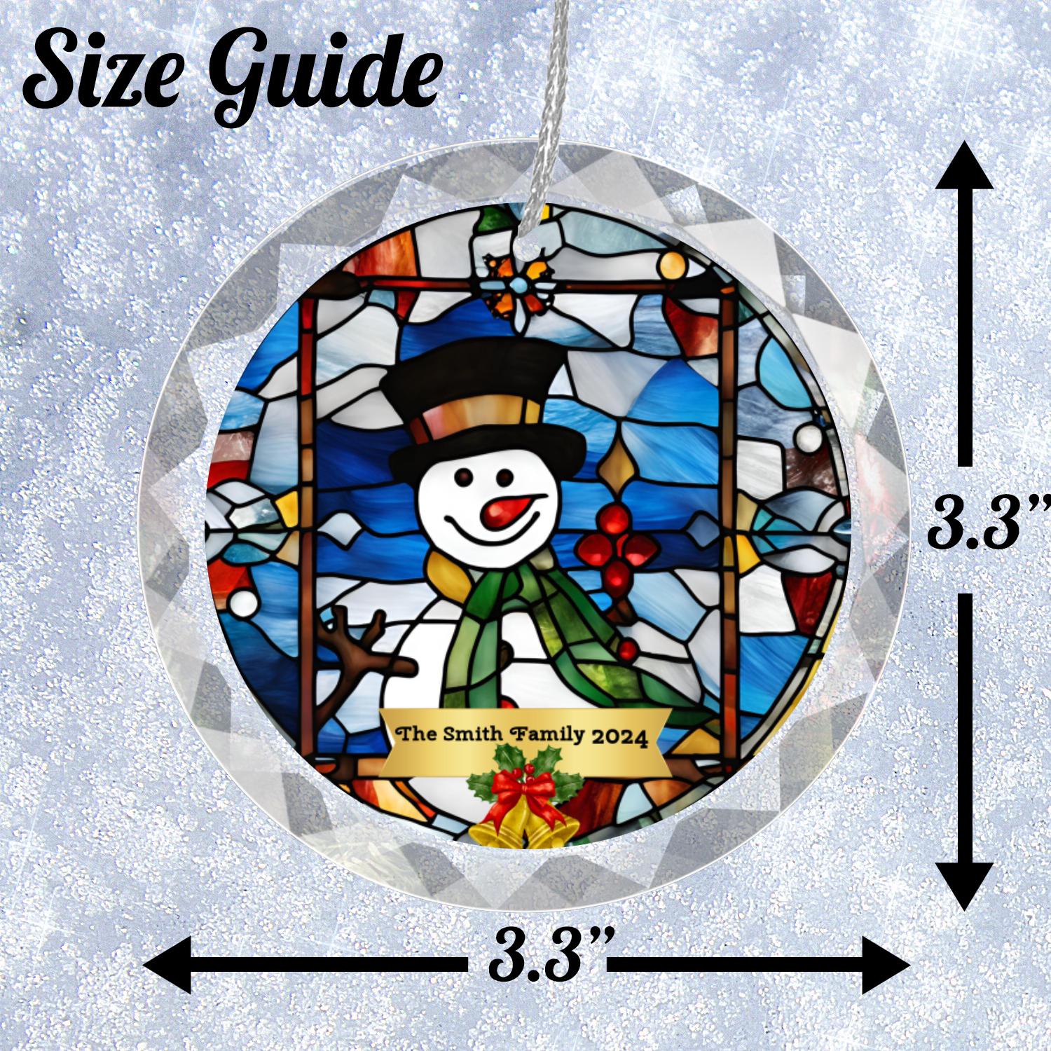 Stained Glass - Christmas Ornament 2024