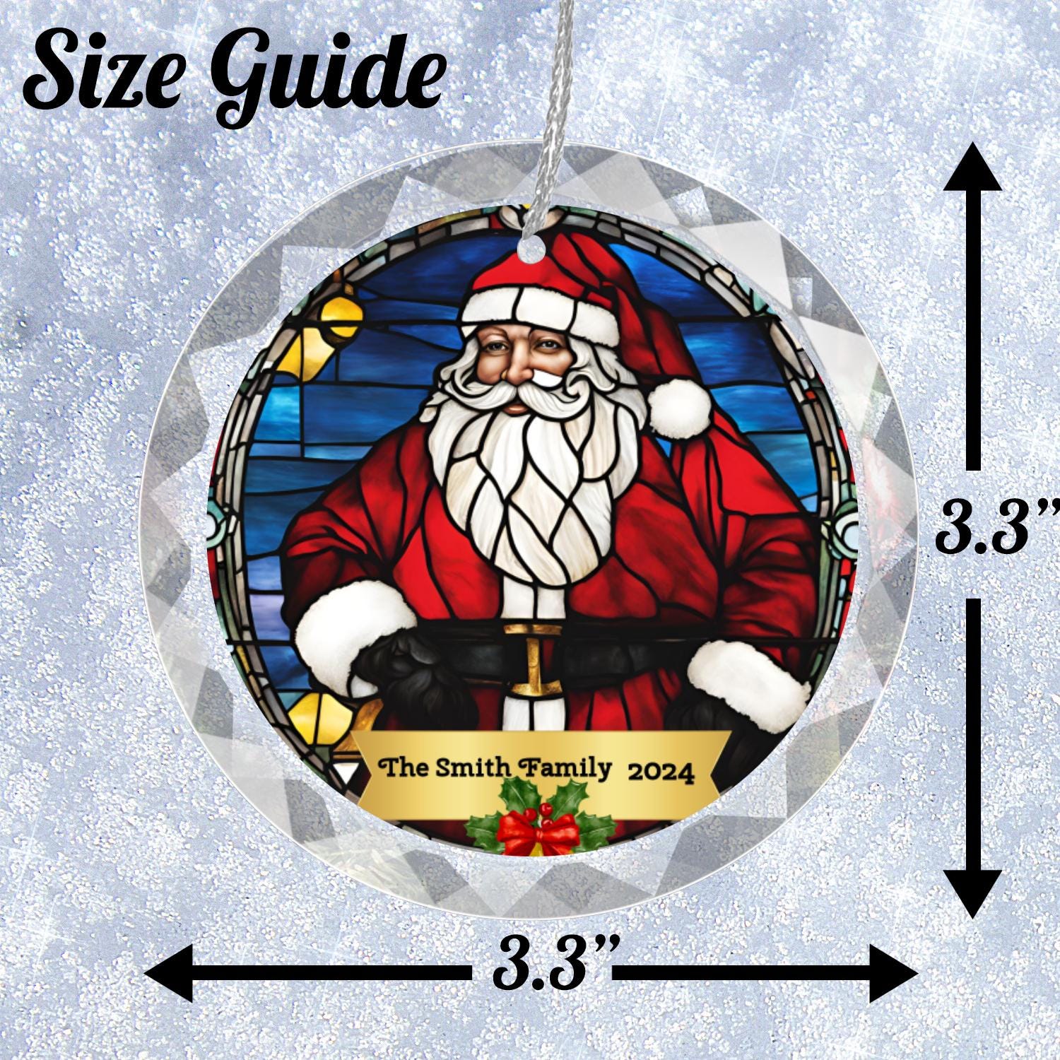Stained Glass - Christmas Ornament 2024