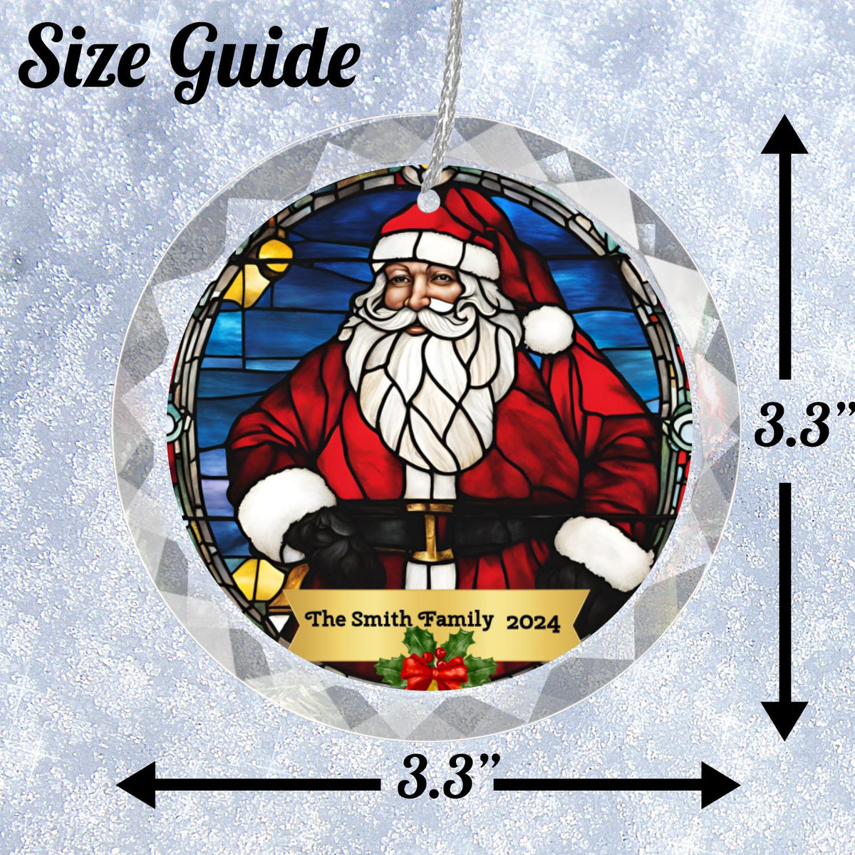 Stained Glass - Christmas Ornament 2024