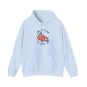 Festive Skeleton Holiday Hoodie, Cozy Christmas Sweatshirt, Unisex Sweatshirt, Cute Winter Apparel, Gift for Him/Her, Hoodie