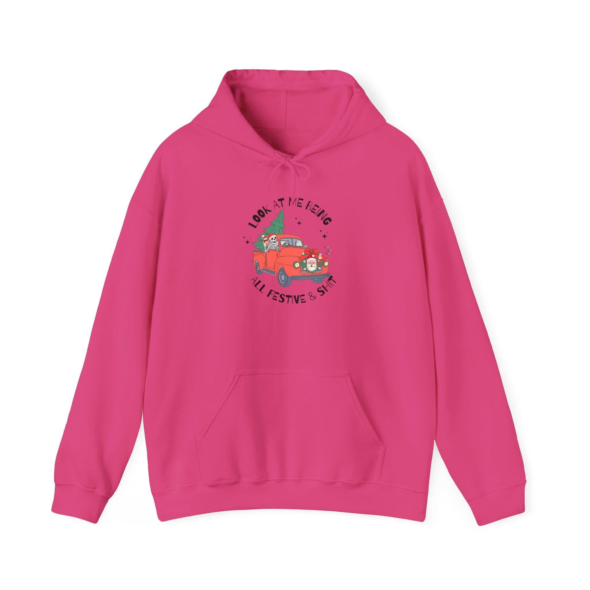 Festive Skeleton Holiday Hoodie, Cozy Christmas Sweatshirt, Unisex Sweatshirt, Cute Winter Apparel, Gift for Him/Her, Hoodie