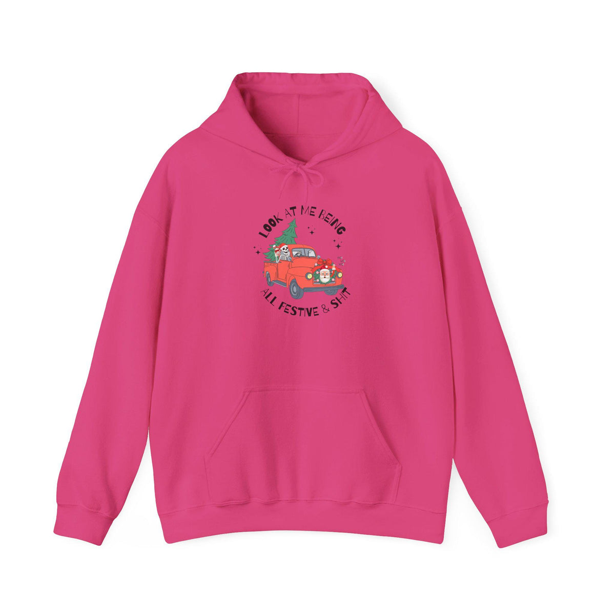 Festive Skeleton Holiday Hoodie, Cozy Christmas Sweatshirt, Unisex Sweatshirt, Cute Winter Apparel, Gift for Him/Her, Hoodie