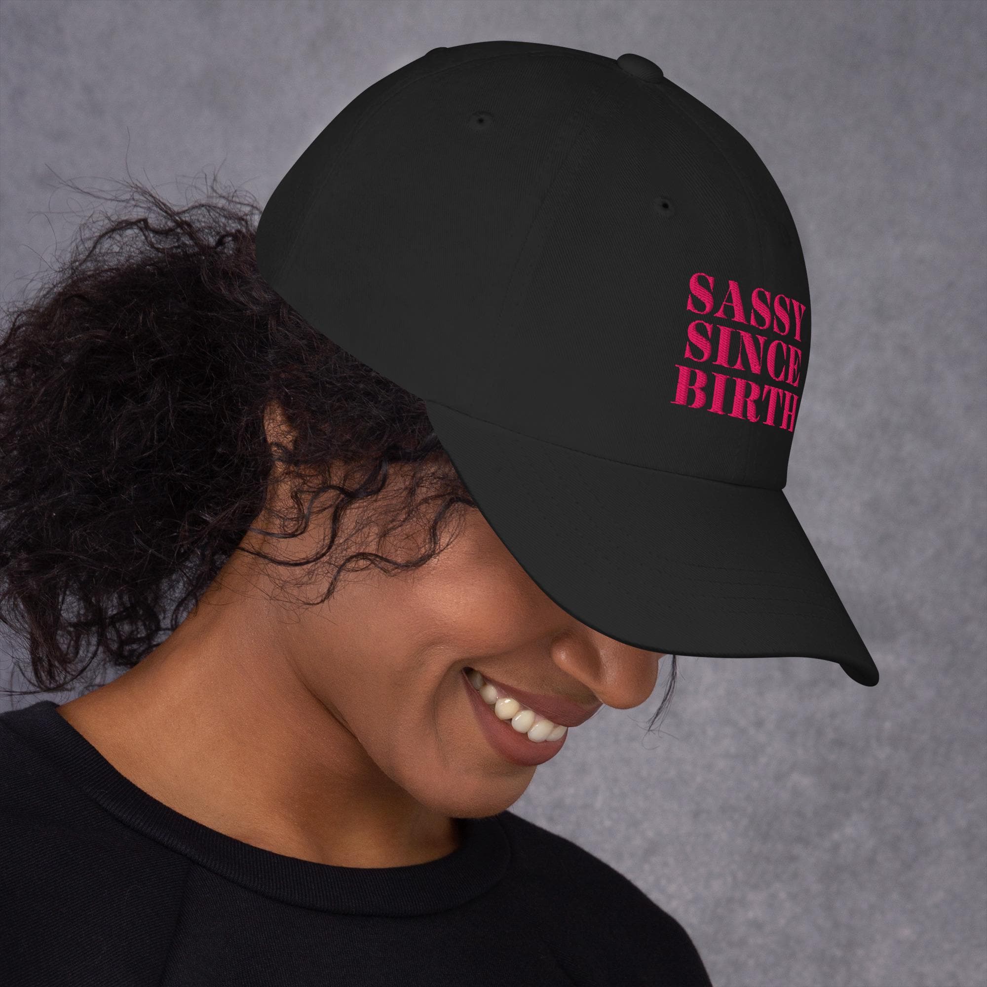 Sassy Since Birth Embroidered Cap - Trendy Women's Hat