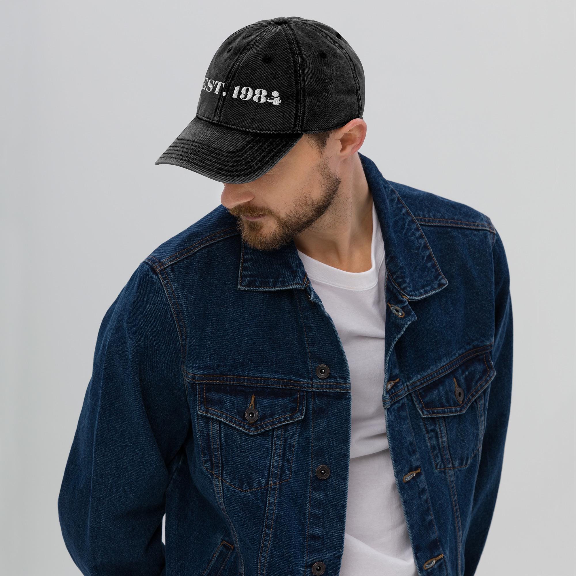 80s Inspired Est. 1984 Embroidered Cap - Adjustable Unisex Hat