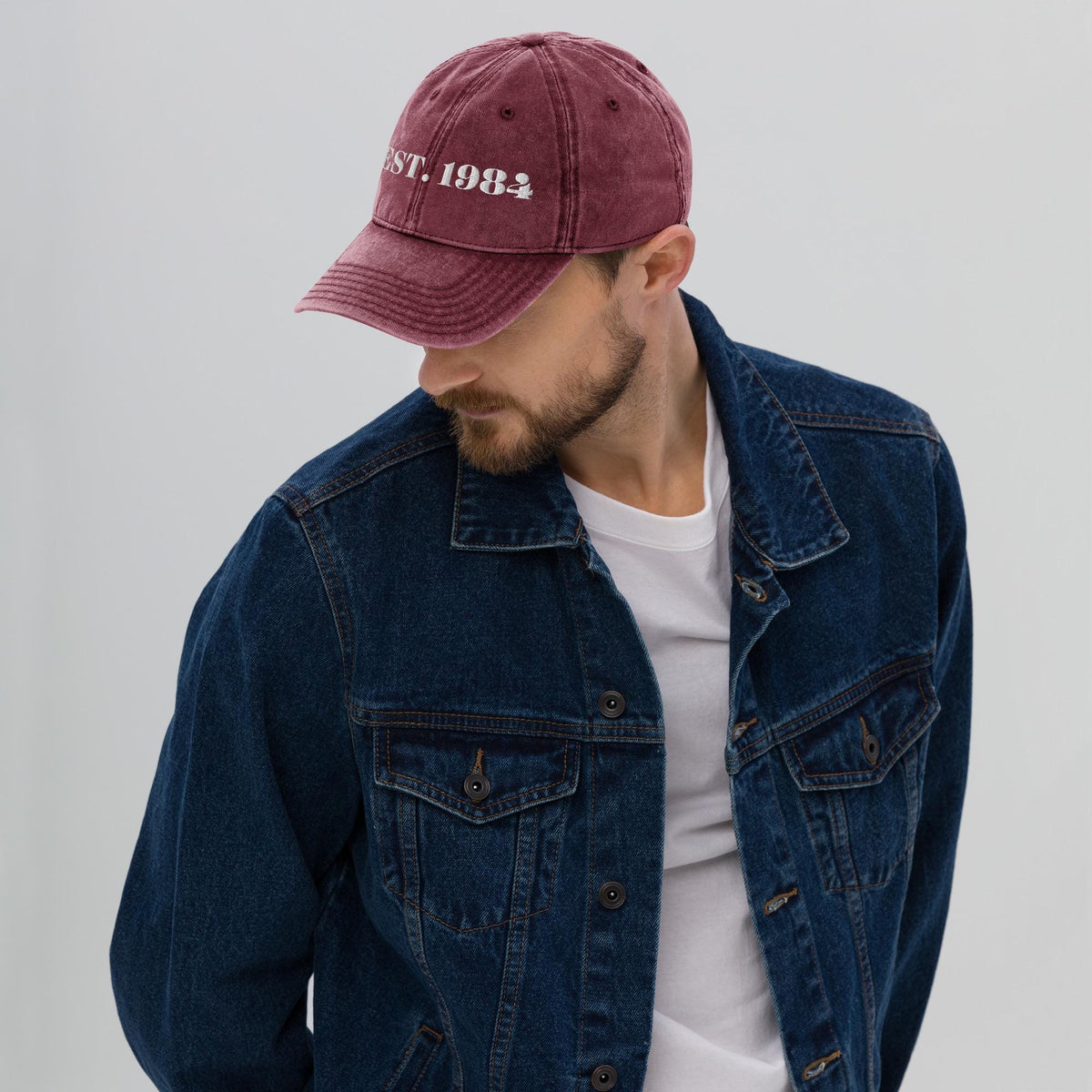 80s Inspired Est. 1984 Embroidered Cap - Adjustable Unisex Hat