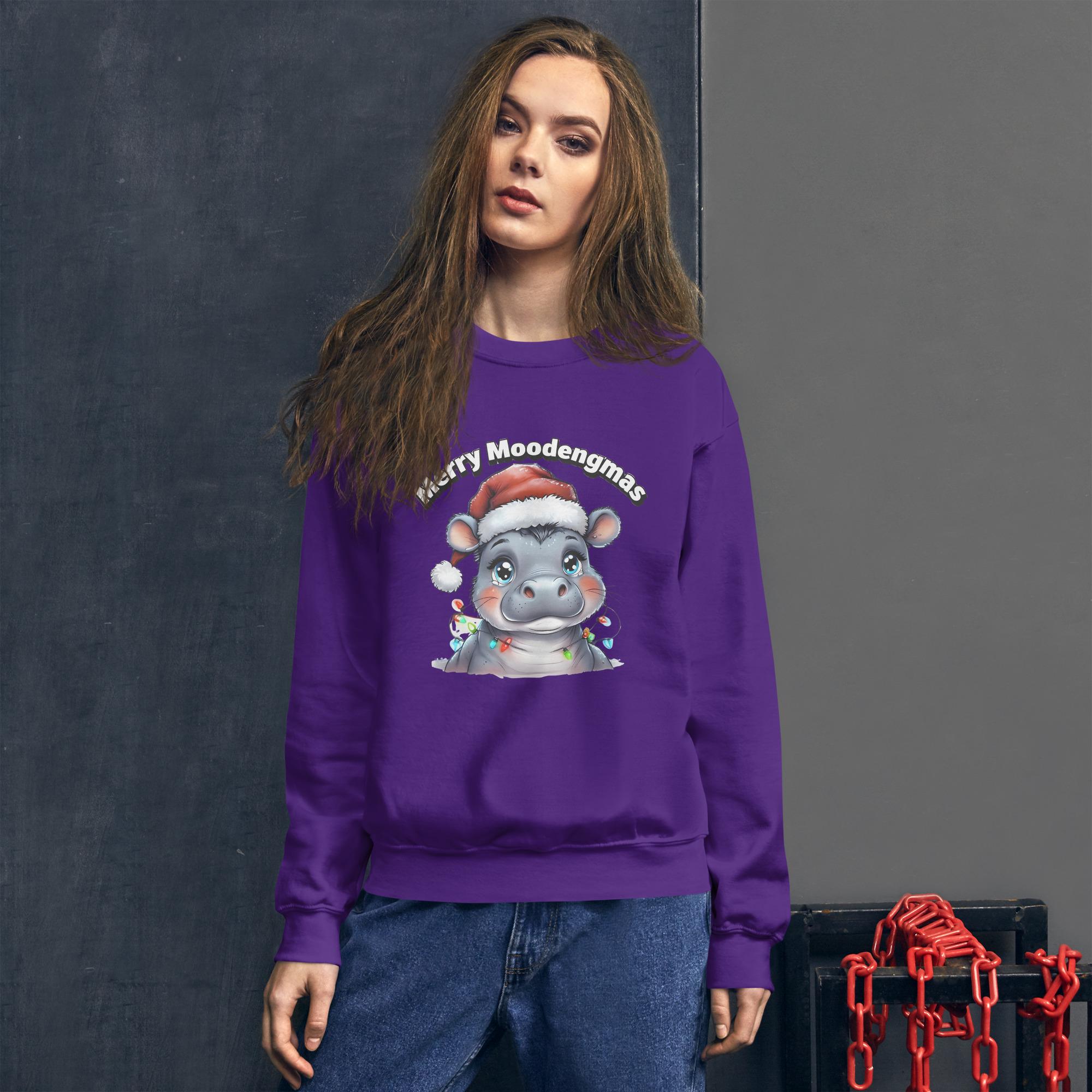 Unique Winter Clothing - Merry MooDengMas Sweatshirt for All