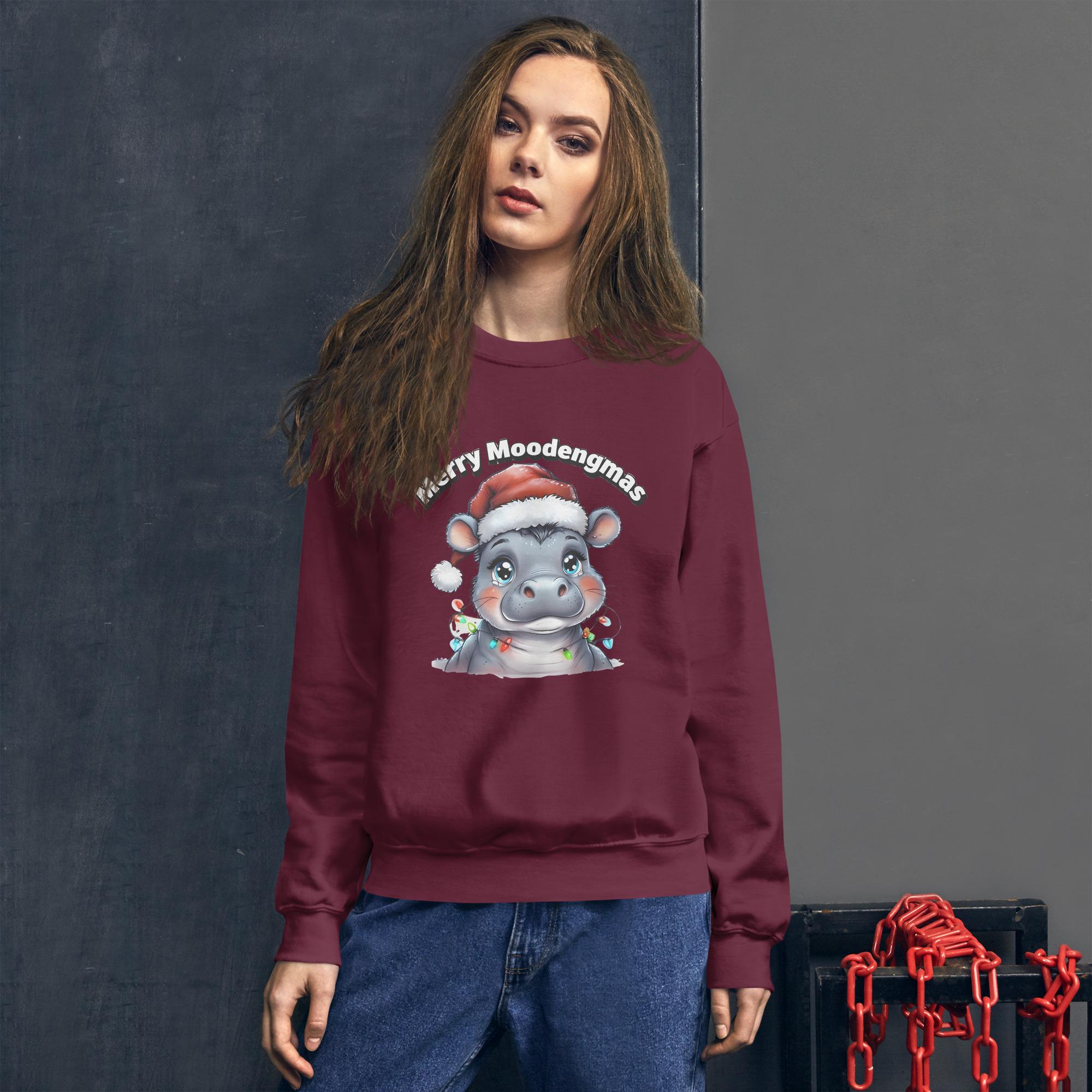 Unique Winter Clothing - Merry MooDengMas Sweatshirt for All