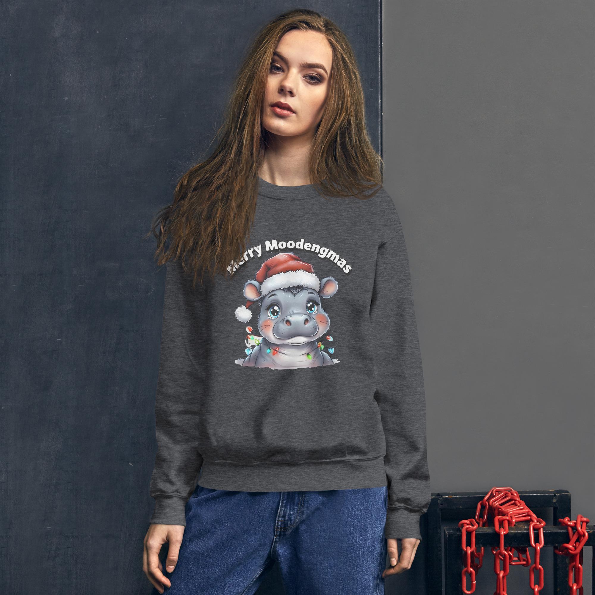 Unique Winter Clothing - Merry MooDengMas Sweatshirt for All