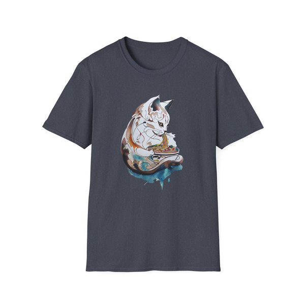 Ramen Cat T-Shirt - Cute Cat Tee - Funny Noodle Shirt - Gift for Cat Lovers
