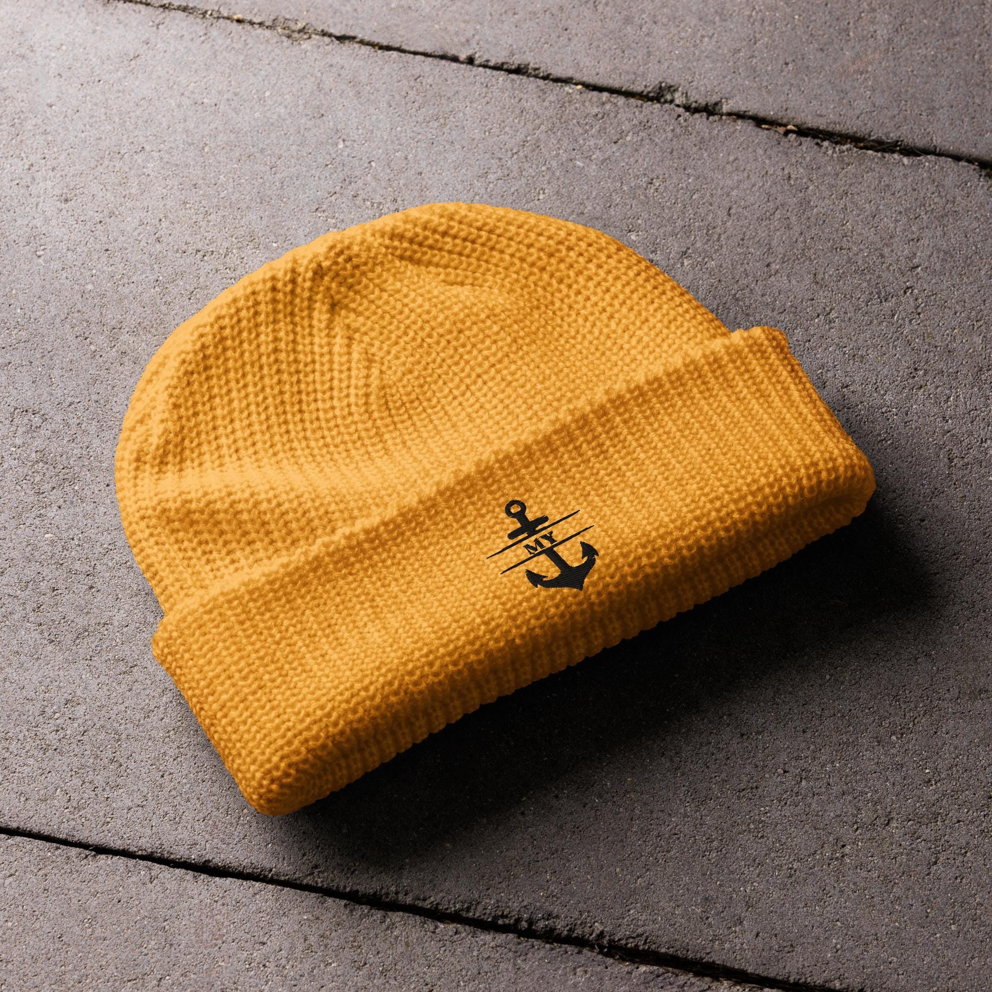 Embroidered - Cozy Winter Essential: My Fisherman Anchor Beanie