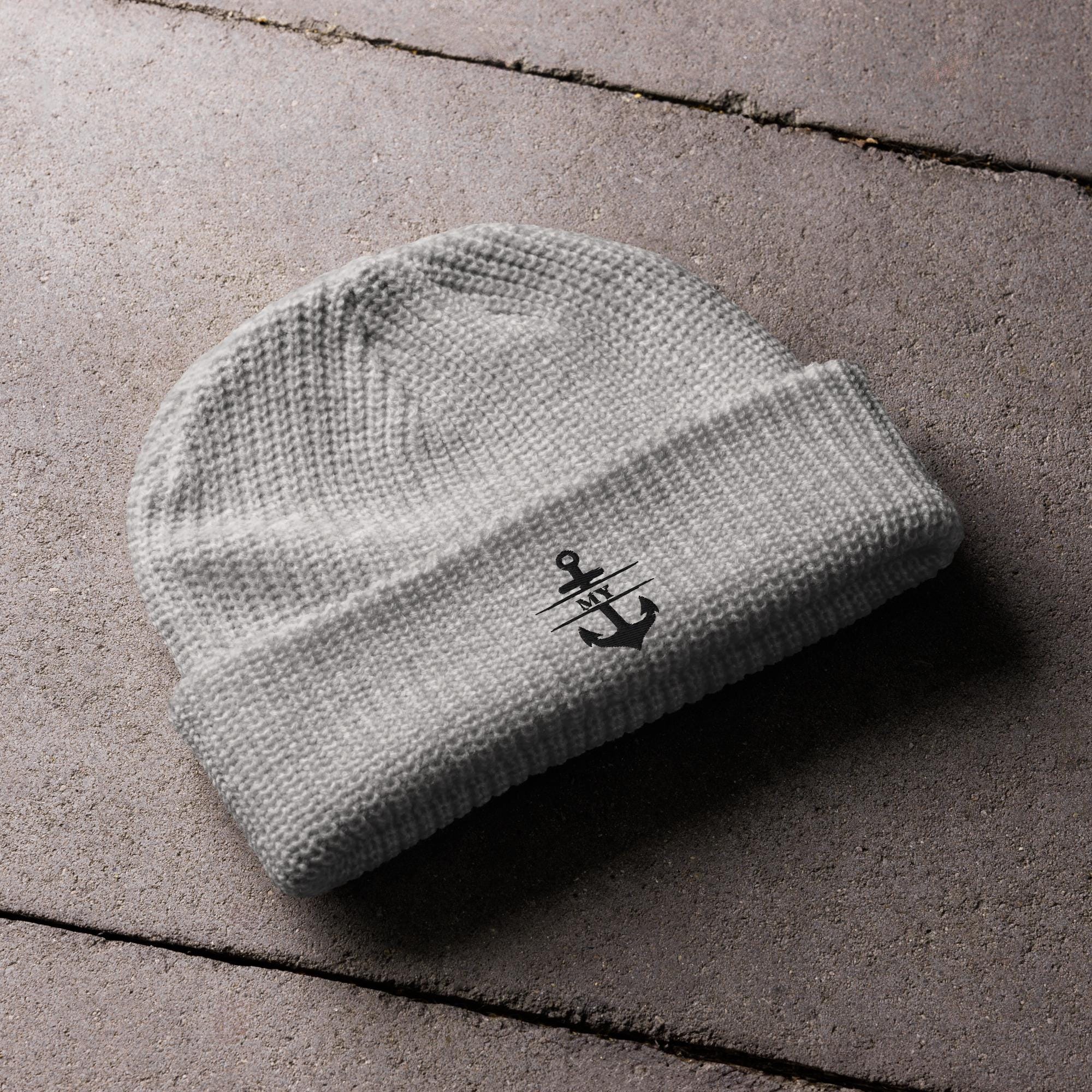 Embroidered - Cozy Winter Essential: My Fisherman Anchor Beanie