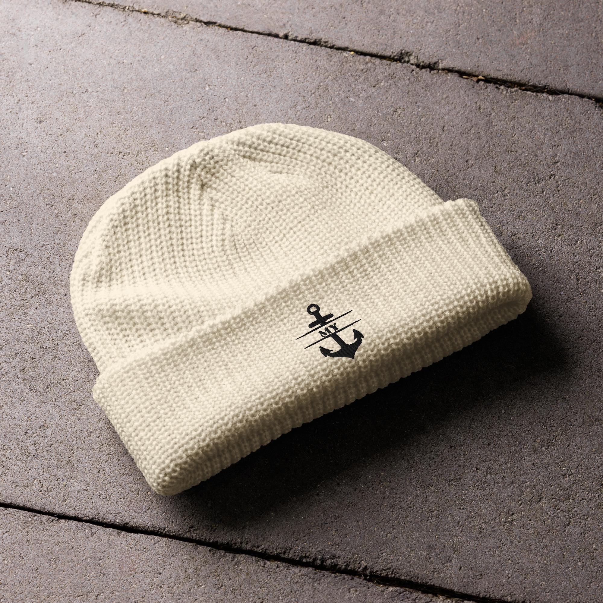 Embroidered - Cozy Winter Essential: My Fisherman Anchor Beanie