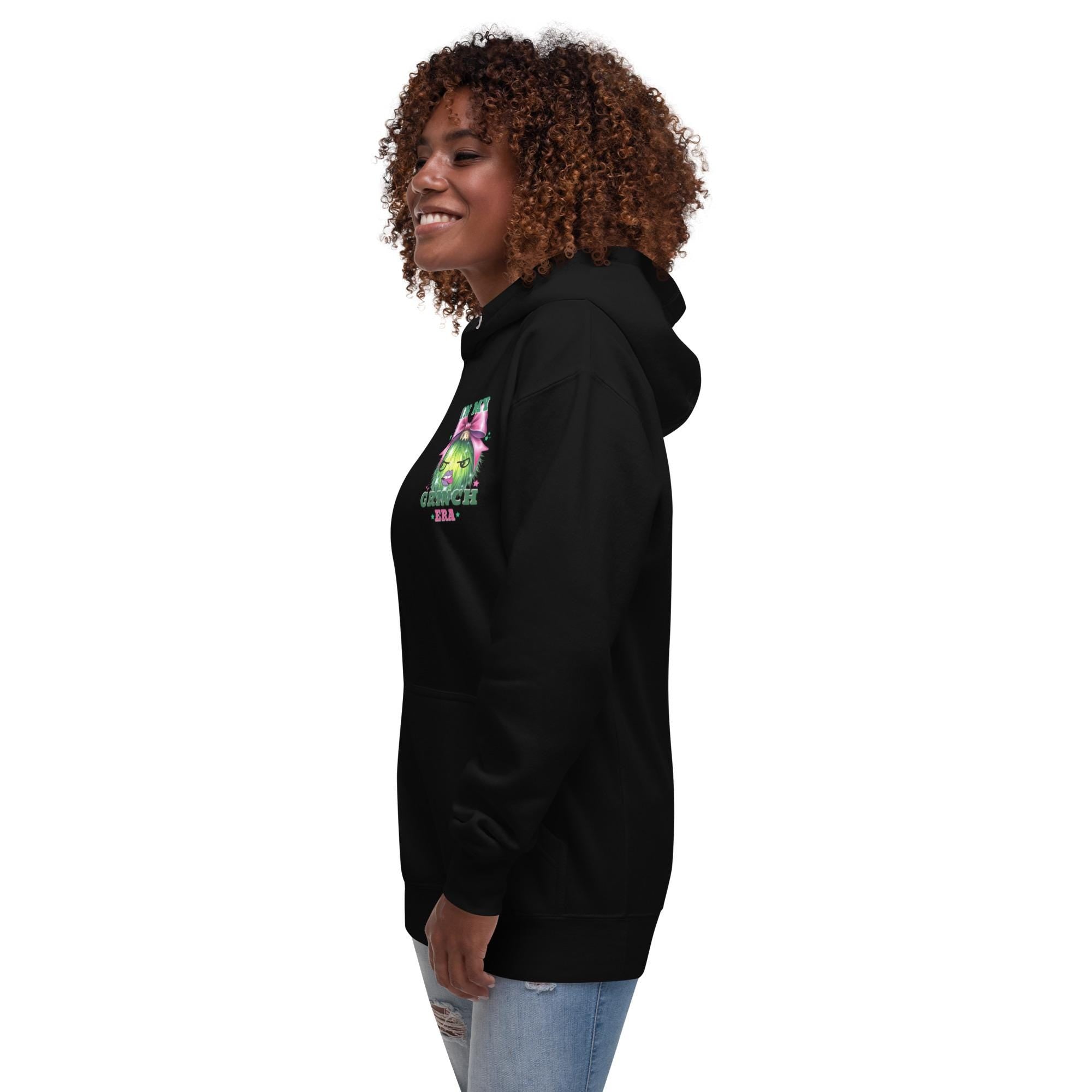 In My Grinch Era Christmas Hoodie - Retro Merry Grinchmas Sweatshirt - Gift for Girlfriend - Funny Christmas - Sassy Christmas Lovers