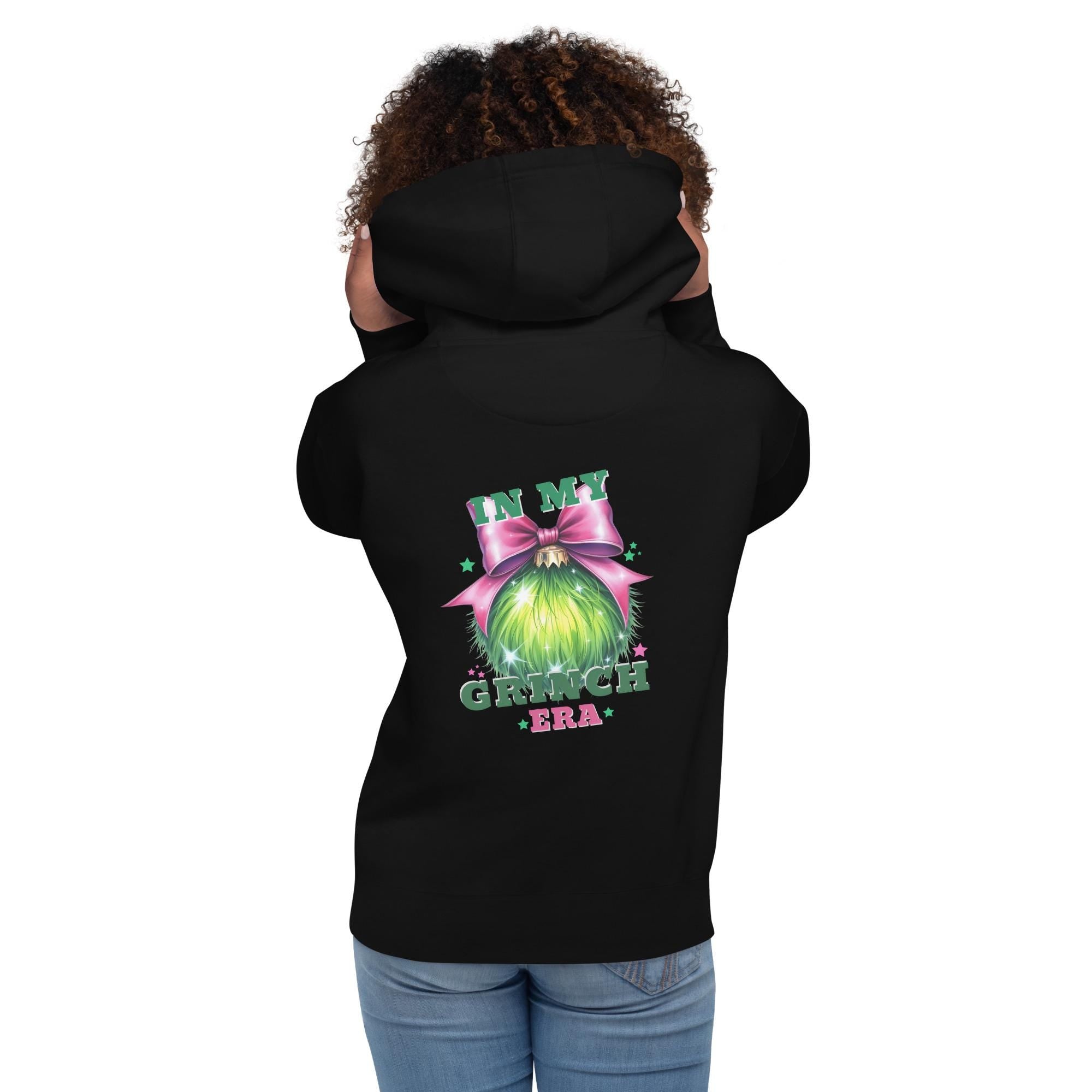 In My Grinch Era Christmas Hoodie - Retro Merry Grinchmas Sweatshirt - Gift for Girlfriend - Funny Christmas - Sassy Christmas Lovers