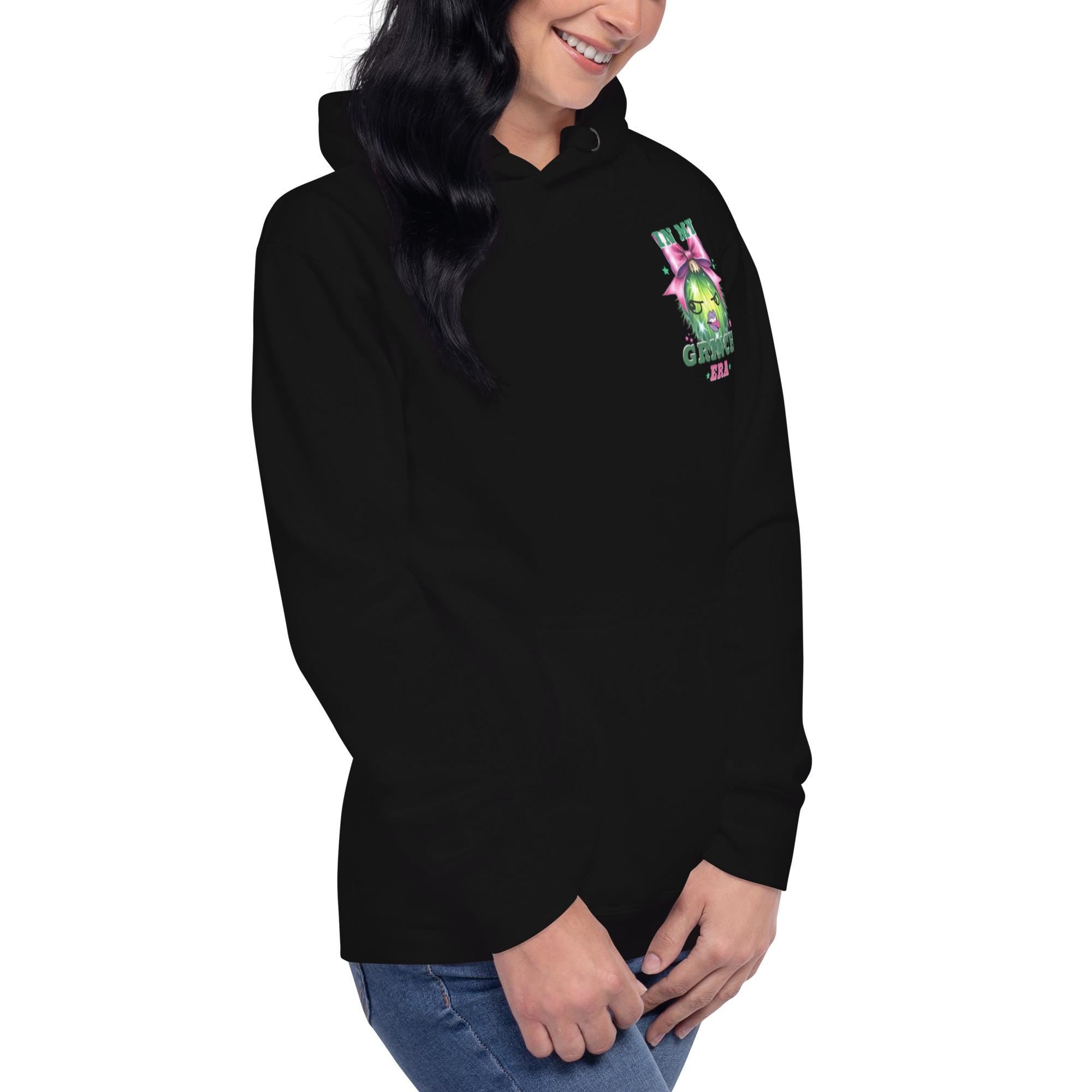 In My Grinch Era Christmas Hoodie - Retro Merry Grinchmas Sweatshirt - Gift for Girlfriend - Funny Christmas - Sassy Christmas Lovers