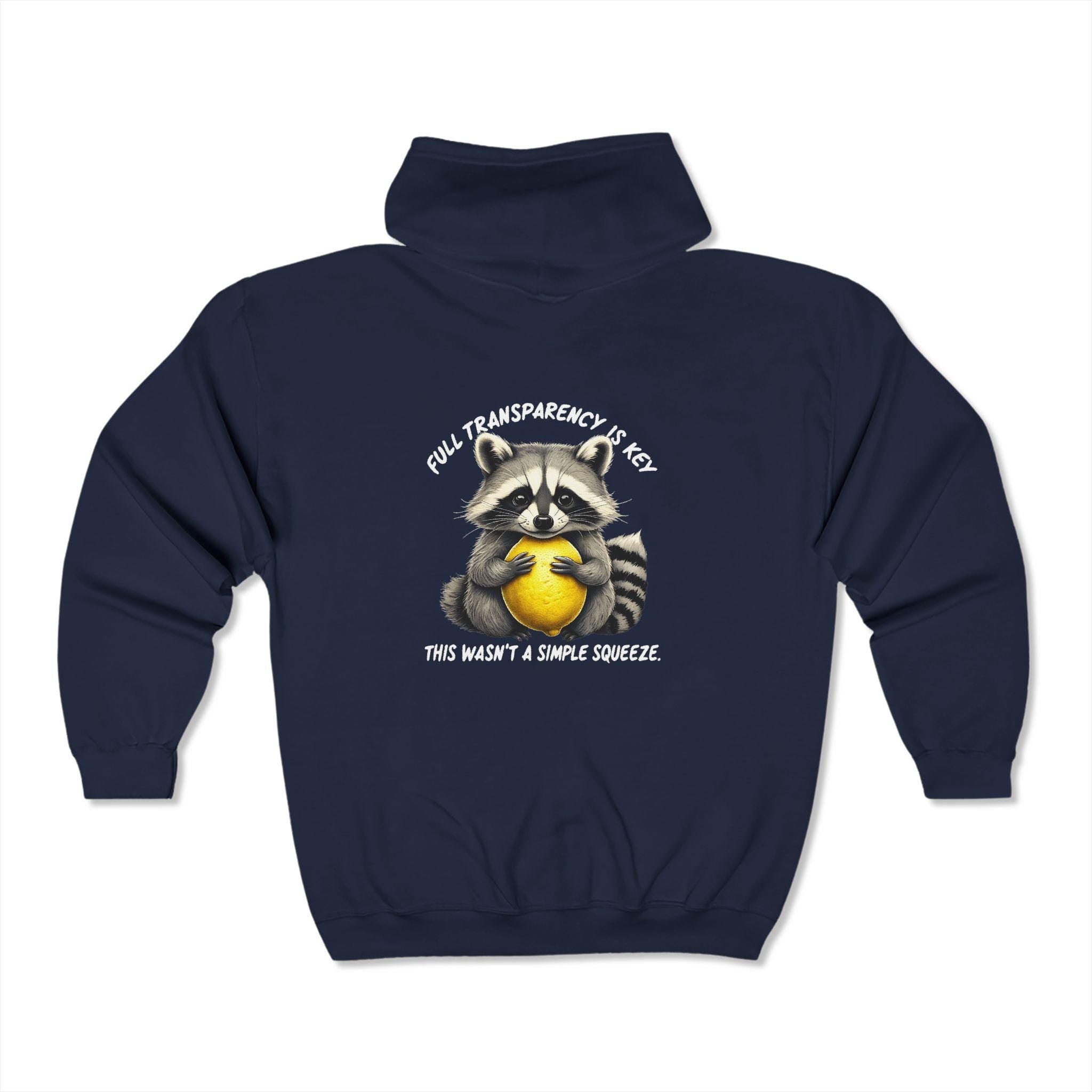 Cute But Feral Sweatshirt - Sarcastic Snark Racoon Hoodie - Adult Humor Gift for Friends