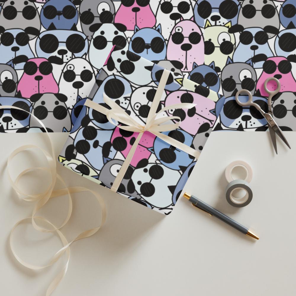 Festive Holiday Gift Wrapping Paper Set - Recyclable Gift Wrap