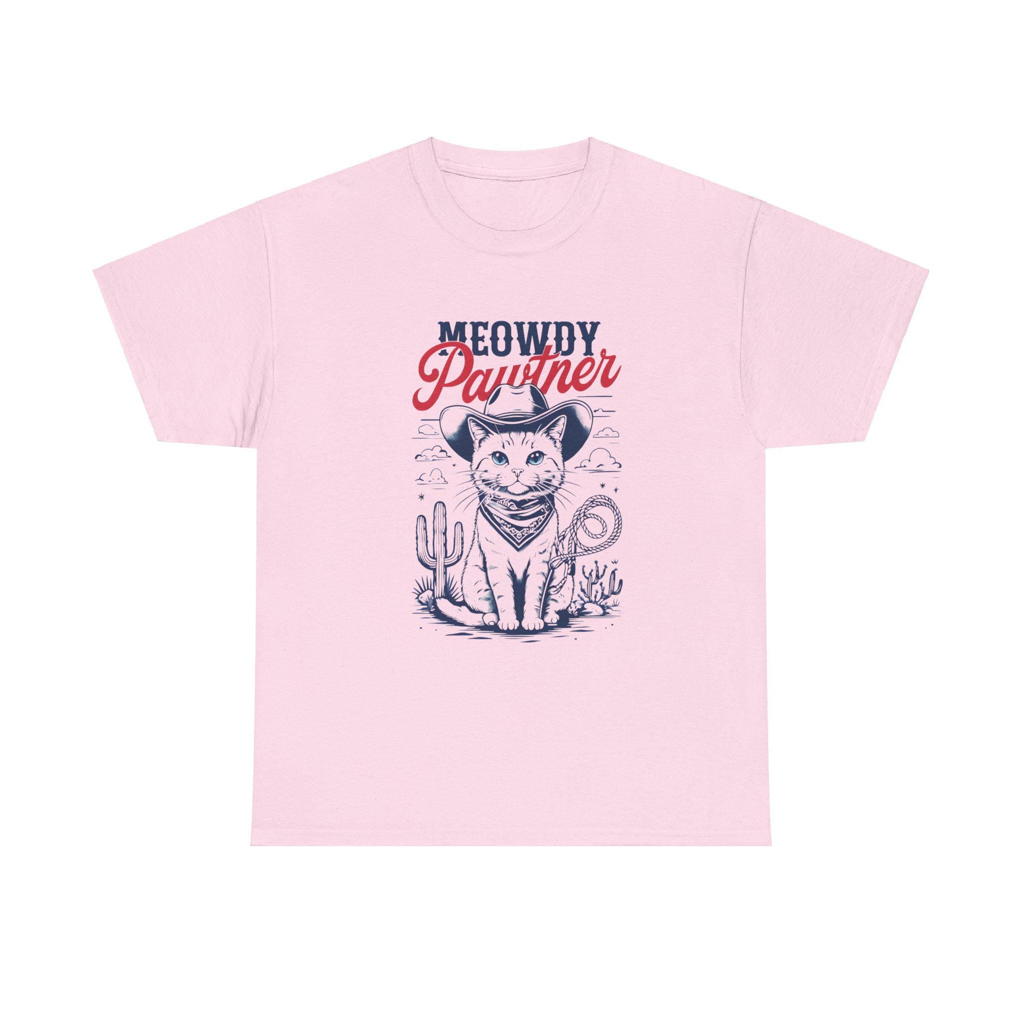 Meowdy Partner Cowboy Cat Shirt - Funny Vintage Western Tee - Cat Lover Gift - Unique Design